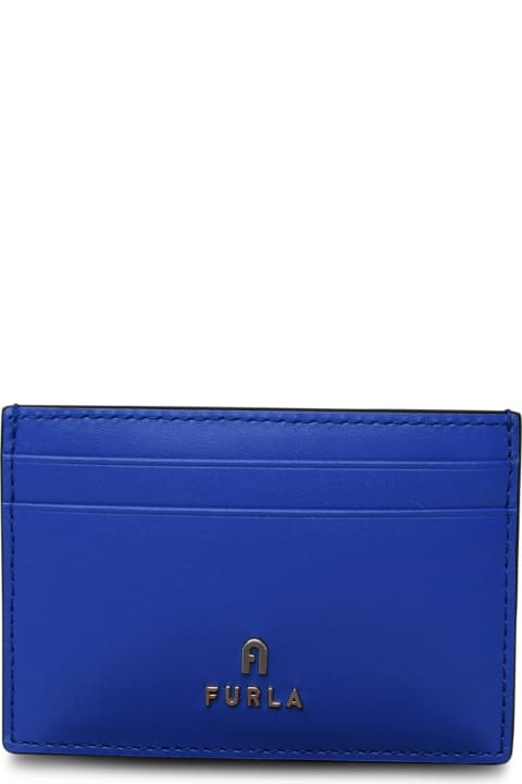 Furla for Women Furla Blue Leather Cardholder