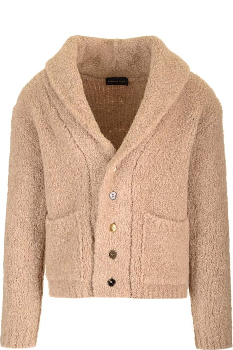 Gabriele Pasini for Men Gabriele Pasini Beige Boucle Cardigan