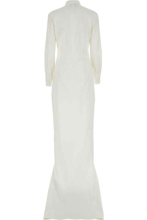 Prada Sale for Women Prada White Gabardine Shirt Dress