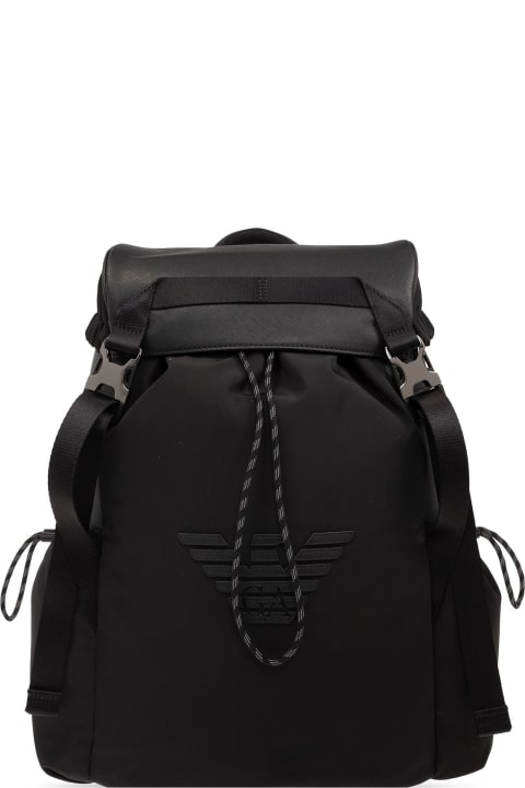 メンズ Emporio Armaniのバッグ Emporio Armani Emporio Armani Backpack With Logo