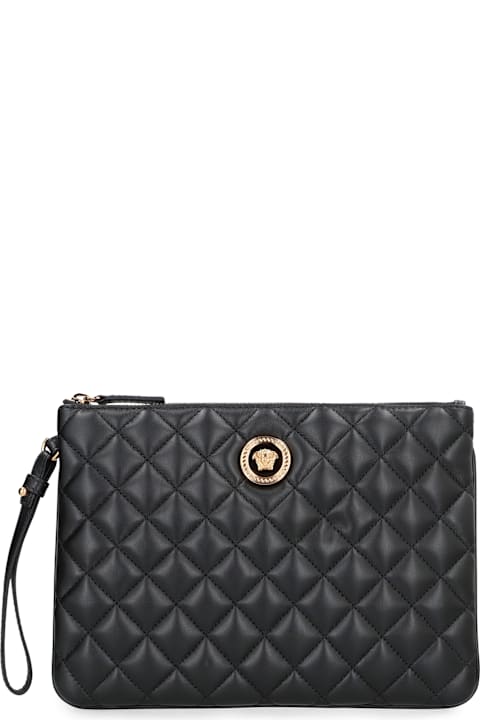 Versace Leather Flat Pouch