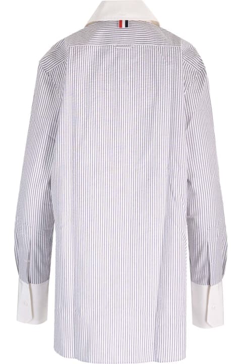 Thom Browne for Women Thom Browne Seersucker Long Shirt