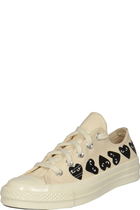 Sneakers for Women Comme des Garçons Play Heart Canvas Sneakers