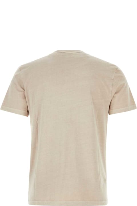 Woolrich Topwear for Men Woolrich Melange Cappuccino Cotton T-shirt