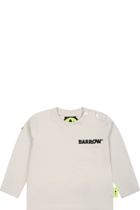 Barrow for Kids Barrow Beige T-shirt For Babies With Logo