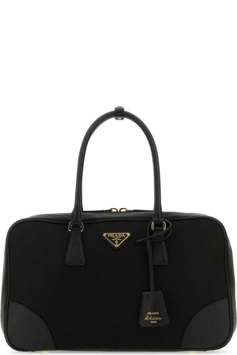 ウィメンズ新着アイテム Prada Black Nylon And Leather Re-edition 1978 Handbag