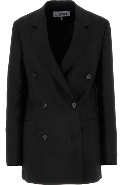 Loewe Coats & Jackets for Women Loewe Black Mohair Blend Blazer