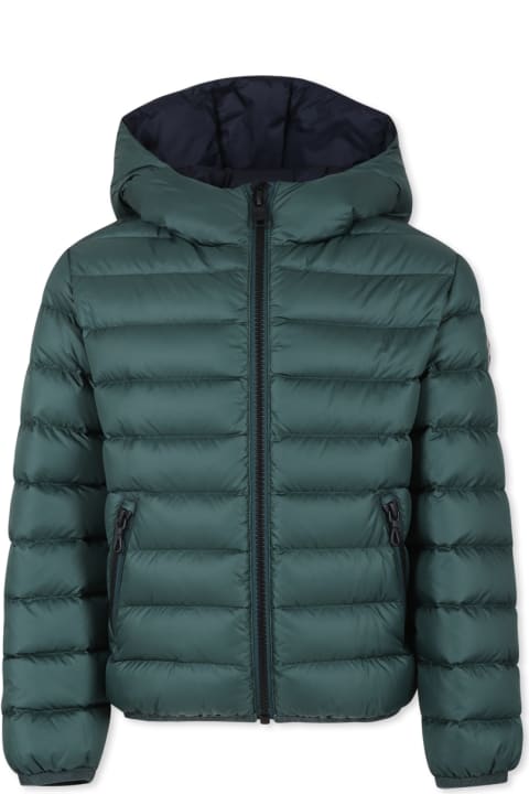 Homeware Colmar Green Down Jacket For Boy With Logo