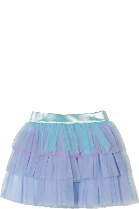 Blue Polyamide Skirt