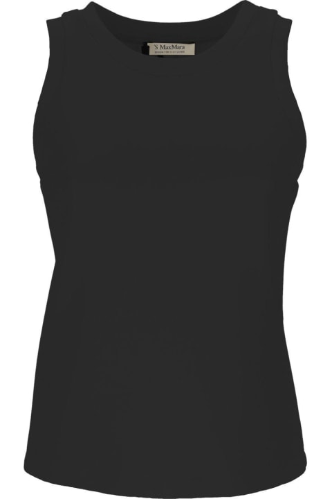 'S Max Mara Topwear for Women 'S Max Mara Logo Embroidered Sleeveless Top