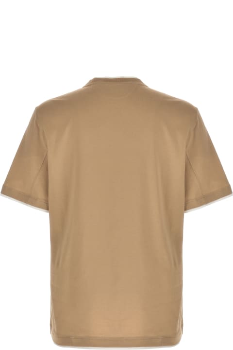 Brunello Cucinelli Clothing for Men Brunello Cucinelli Double Layer T-shirt