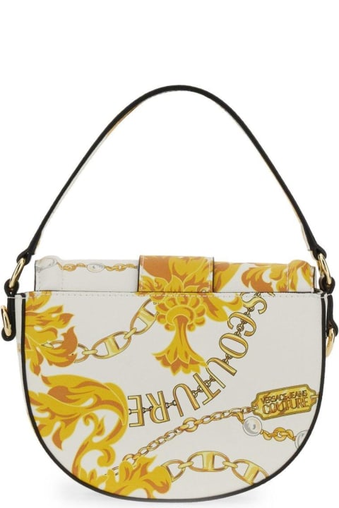 Versace Jeans Couture for Women Versace Jeans Couture Baroque Printed Foldover Top Crossbody Bag