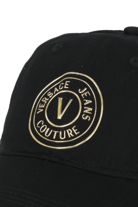 Hats for Men Versace Jeans Couture Baseball Cap With Vemblem Logo