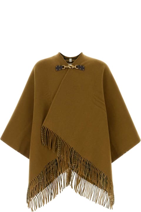 Burberry Women Burberry Khaki Wool Cape