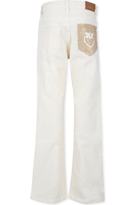 Homeware Pinko Ivory Jeans For Girl With Heart
