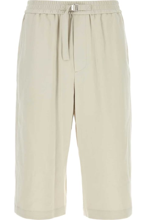 Ami Alexandre Mattiussi for Men Ami Alexandre Mattiussi Chalk Cotton Bermuda Shorts