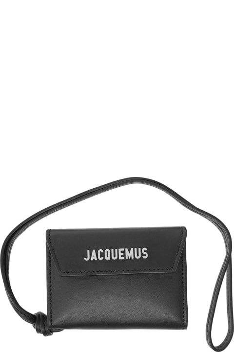 'le Porte' Black Wallet In Leather Man Jacquemus