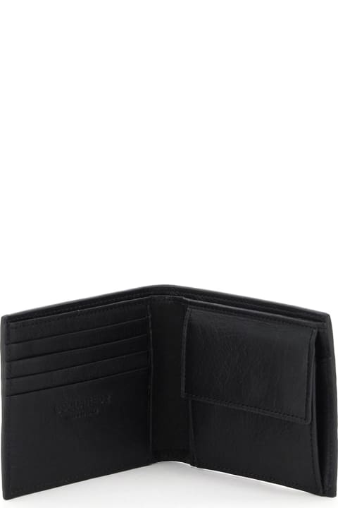 Icon Print Leather Wallet