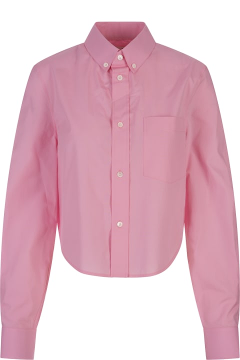 Marni for Women Marni Cropped Shirt In Pink Cotton