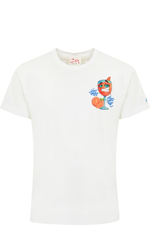 Clothing for Men MC2 Saint Barth T-shirt With Spritz Print