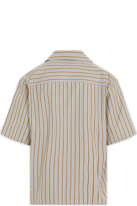 Shirts for Men Marni Striped Short-sleeved Shirt