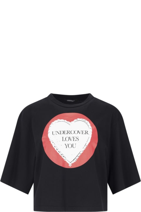 Undercover Jun Takahashi Topwear for Women Undercover Jun Takahashi Printed Crop T-shirt