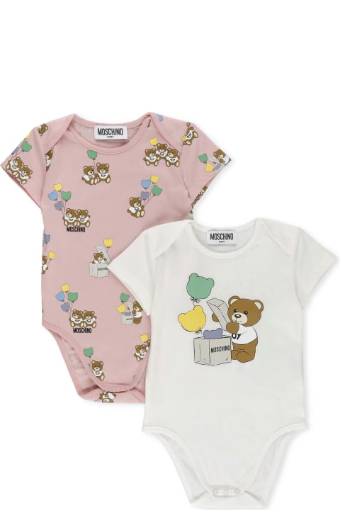 Bodysuits & Sets for Baby Boys Moschino Teddy Balloons Two Body Set