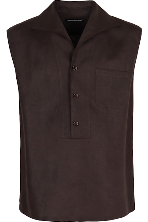 Fashion for Men Dolce & Gabbana Linen Tank Top