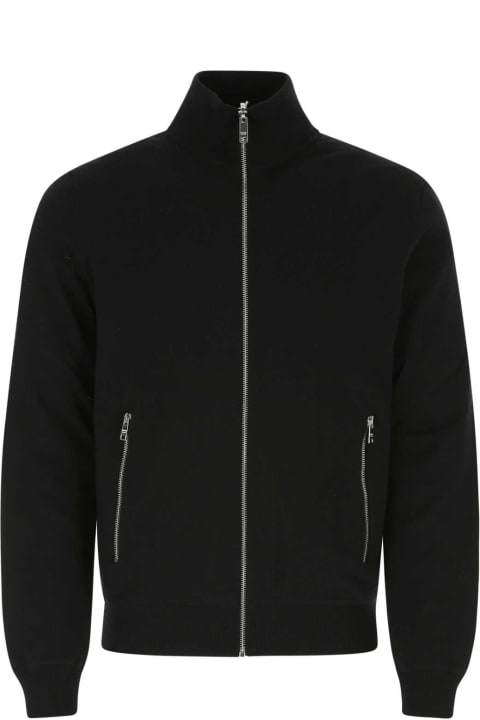 Prada Sweaters for Men Prada Black Wool Reversible Cardigan