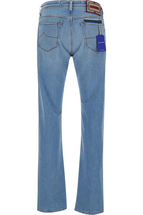 Jacob Cohen Jeans for Men Jacob Cohen Light Blue Slim Jeans In Cotton Man
