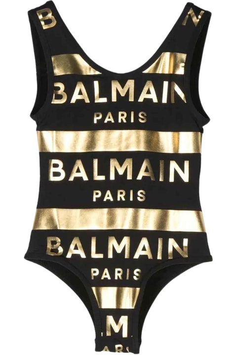 Black/gold Swimsuit Girl