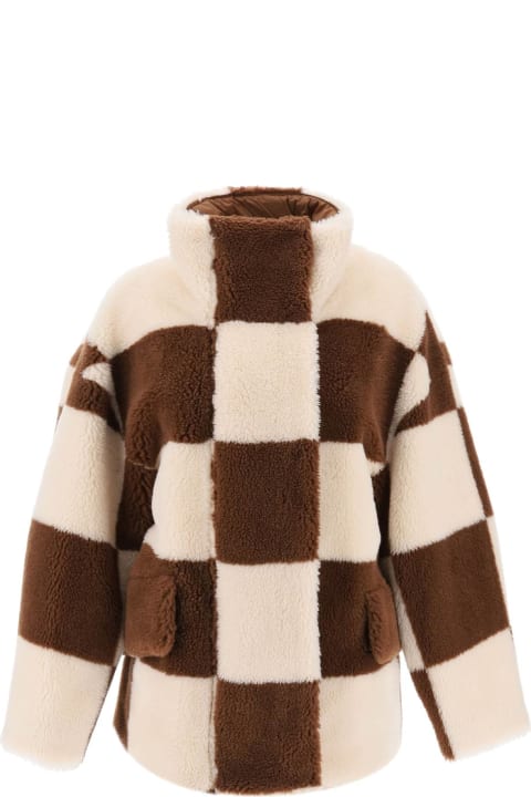 STAND STUDIO Coats & Jackets for Women STAND STUDIO Dani Teddy Jacket With Checkered Motif