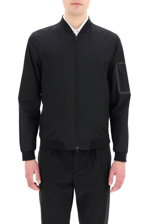 Herno Coats & Jackets for Men Herno Zip-up Long-sleeved Bomber Jacket