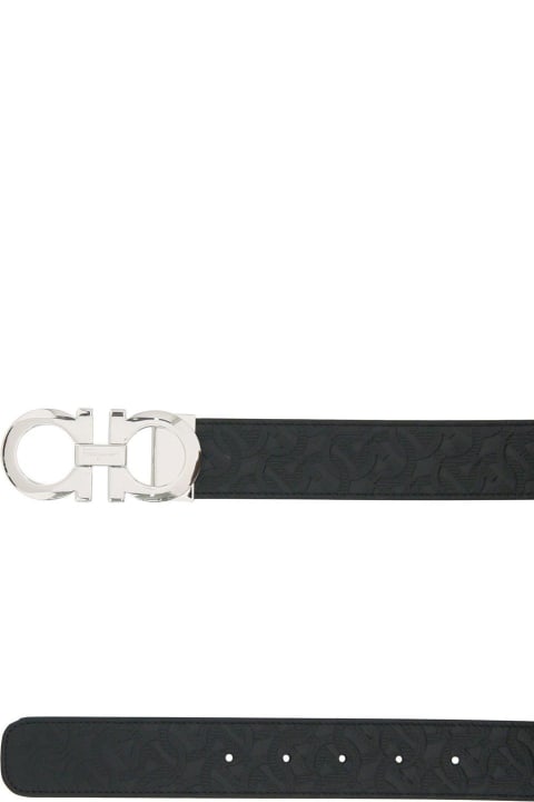 Ferragamo Belts for Men Ferragamo Reversible Gancini Embossed Belt