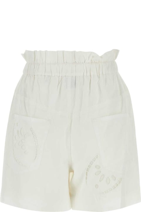 Clothing for Women Isabel Marant White Modal Blend Hidea Shorts