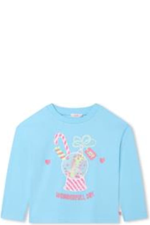 Fashion for Kids Billieblush Light Blue T-shirt For Girl With Print