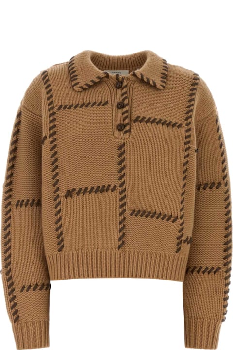 Frame for Men Frame Camel Wool Blend Oversize Sweater