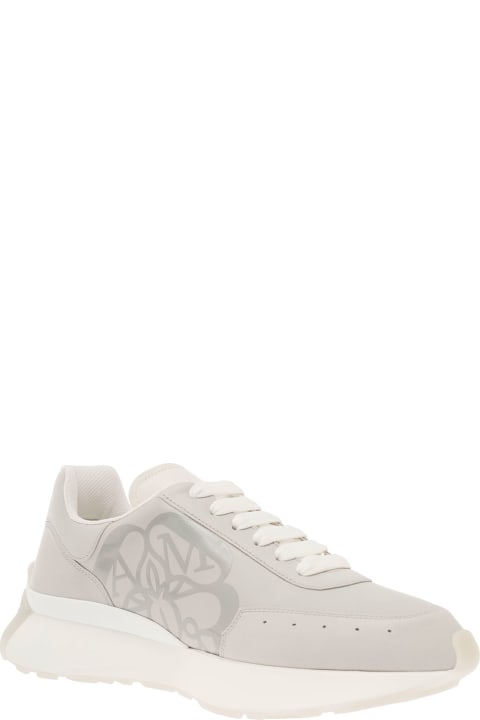 Shoes for Men Alexander McQueen Sneakers With Tonal Logo Print In Leather Man