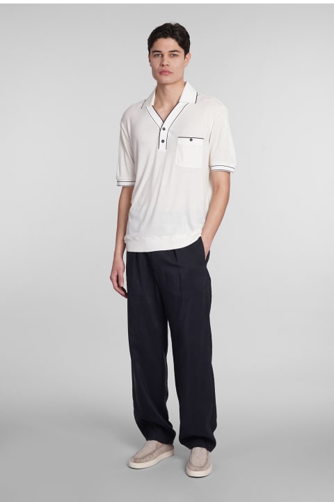Giorgio Armani Topwear for Men Giorgio Armani Wool And Viscose Blend Polo Shirt