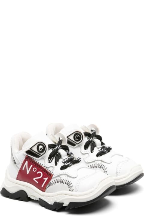 Sale for Kids N.21 Chunky Sneakers With Print
