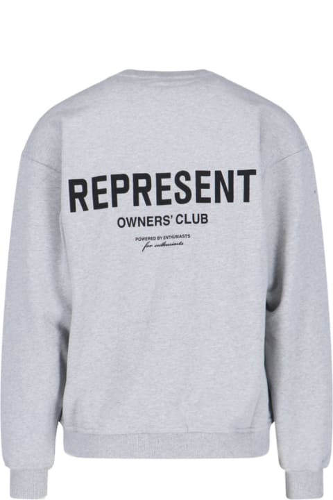 REPRESENT Fleeces & Tracksuits for Men REPRESENT Logo Crewneck Sweatshirt