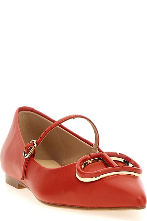 Homeware TwinSet 
oval T
 Ballet Flats