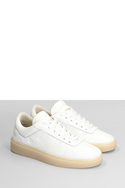 Low Brand Fly Sneakers In White Leather