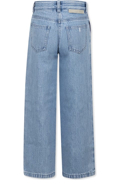 Homeware Stella McCartney Kids Light Blue Jeans For Girl With Gems