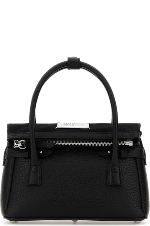 Maison Margiela Black Leather Handbag