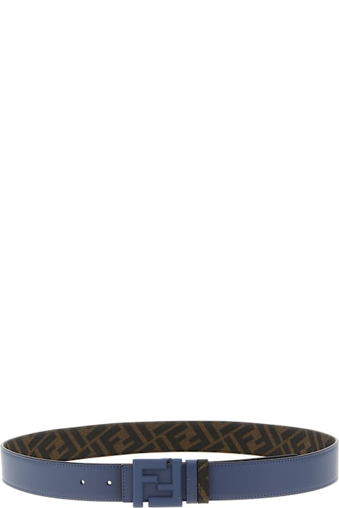 Fashion for Men Fendi 'squared Ff' Reversible Belt