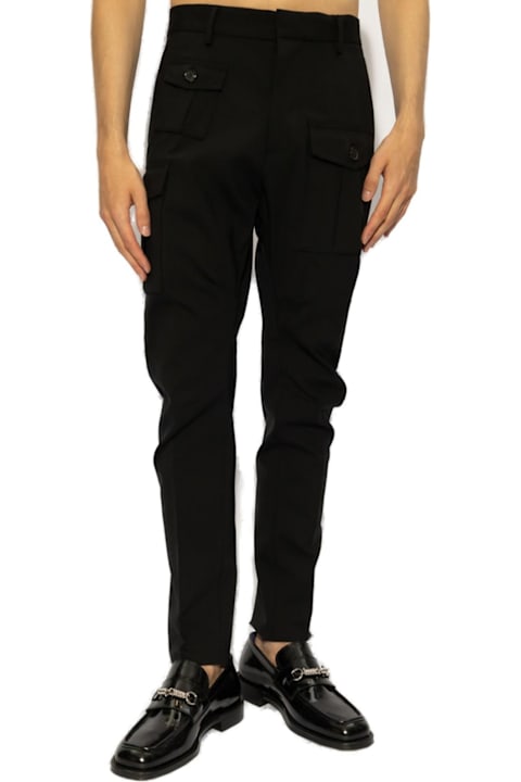 Dsquared2 for Men Dsquared2 Mid-rise Tapered Cargo Trousers