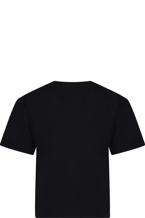 Moschino for Kids Moschino Black T-shirt For Boy With Teddy Bear