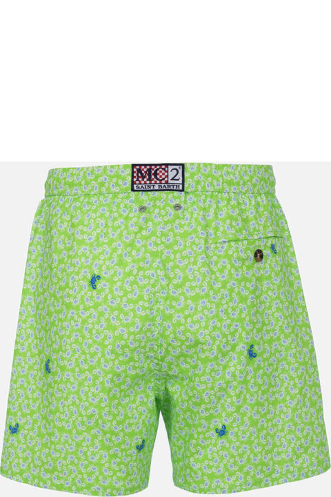 Homeware MC2 Saint Barth Comfort Light Classic Stretch Swim Shorts With Crabs Print