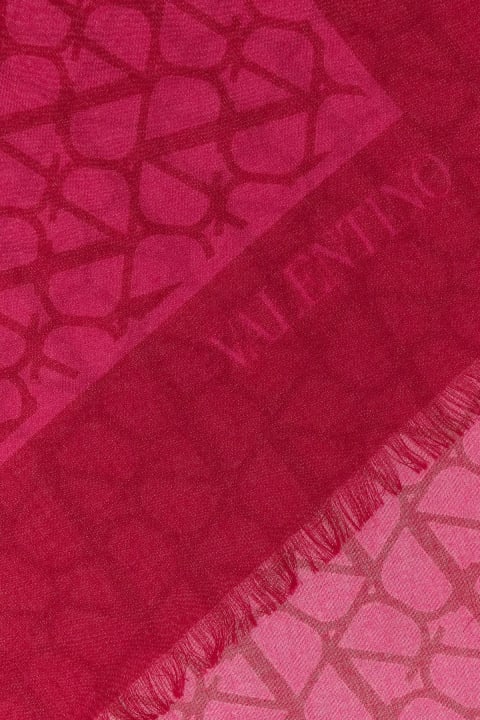 Scarves & Wraps for Women Valentino Garavani Embroidered Cashmere Blend Scarf